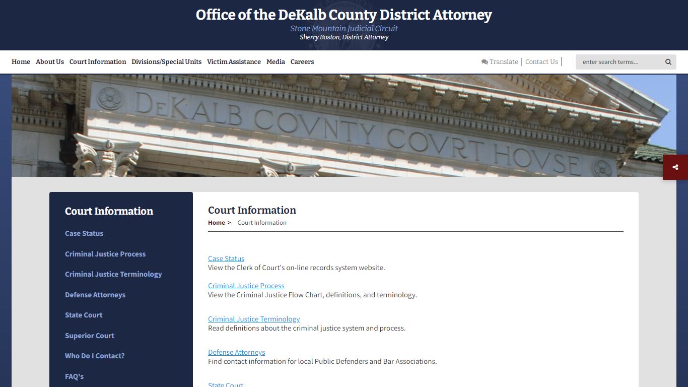 Welcome to Dekalb County District Attorney